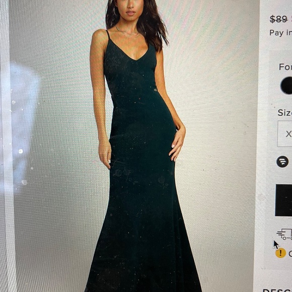Lulus Forest Green Maxi Dress - Picture 1 of 4